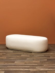Bancheta alba, din lemn de mesteacan si textil, Annapurna