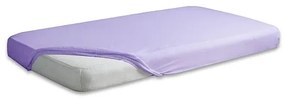 Cearceaf flanel din bumbac cu elastic 140x70 cm Purple 19