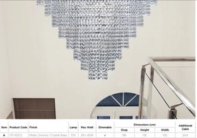 Lustra cristal casa scarii design LUX Louis Philippe 28L 1711-102CC SRT