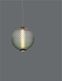 Lustra, Pendul LED, Sticla Verde, AORA, NVL-9191246