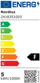 Aplica LED de exterior ambientala stil nordic IP44 Milda negru