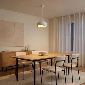 Brilagi - Lampă suspendată WABI SABI pe cablu, 1xE27/40W/230V, Ø 32 cm, albă