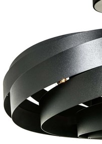 Plafoniera design modern Vento negru