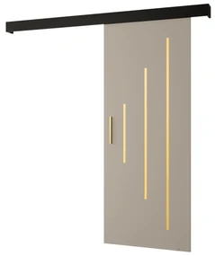 Uși culisante 70 cm Slavdro 3 (cashmir + negru mat). 1108780