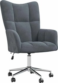 vidaXL Fotoliu de relaxare Gri închis 69 x 61,5 x 102 cm Catifea