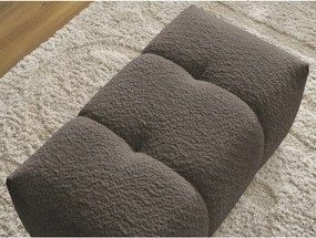 Taburet maro cu tapițerie din țesătură bouclé Roxelane – Bobochic Paris