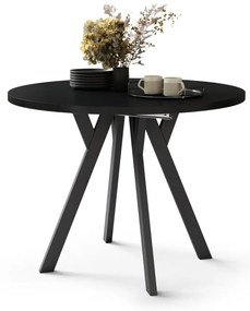 Masă extensibilă de dining ARTUR, neagră