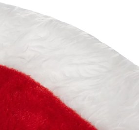 Covoras pentru bradul de Craciun RED VELVET 90 cm, rosu