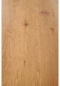 Masă de dining BALNOR, stejar/negru