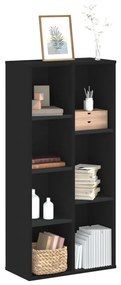 852790 vidaXL Bibliotecă, negru, 50x25x105 cm, lemn prelucrat