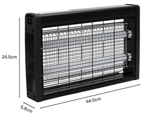 Brilagi - Capcană electrică pentru insecte 2xUV/18W/230V 100 m2 neagră