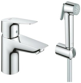 Baterie lavoar Grohe BauEdge New S cu dus igienic crom