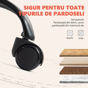 HOMCOM Scaun de Birou cu Masaj la 6 Puncte și Funcție de Încălzire, Reglabil 135° din Piele PU cu Suport pentru Picioare, Brațe Tapițate, Înălțime Reglabilă, Spătar Înalt, Gri Deschis | Aosom Romania