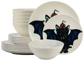 Set De Masa BatKitty 18 piese, pentru 6 persoane- Bucură-te de Gustări în Stil Felin