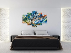 Tablou – Arbore energetic colorat (150x105 cm)