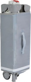 Patut pliant transformabil in tarc copii NOVOKIDS™ Indiana NEST, 62X125 cm, 2 Niveluri, Jucarie Carusel muzical, Fermoar acces lateral, Geanta bebe,