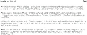 Pendul LED design modern Node negru