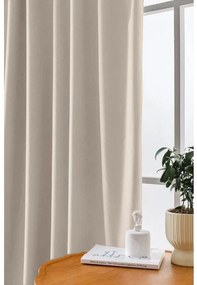 Draperii opace VELVET bej 140x250 cm (2 buc), inele metalice