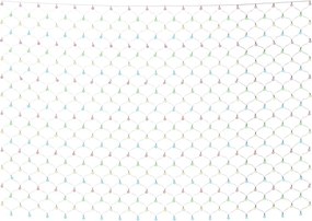 vidaXL Plasă lumini de Crăciun 204 LED-uri colorată 3x2 m, int./ext.