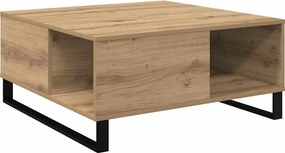 vidaXL Masă de cafea Stejar Artizanal 80 x 80 x 36,5 cm Lemn compozit