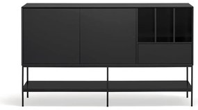 Comodă neagră 166x98x45 cm Platt – Teulat