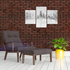 Tablou - Cerb lângă lac (90x60 cm)