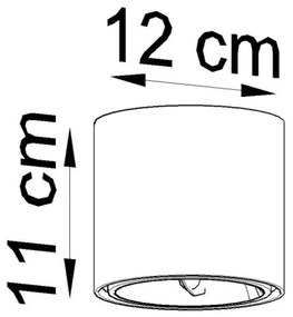 Lampă spot TIUBE 1xGU10-AR111/40W/230V