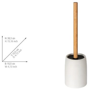 Perie de WC albă din polirășină Altavalle – Wenko