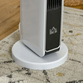 HOMCOM Încălzitor Electric Ceramic de 2200W cu 3 Moduri de Funcționare și Telecomandă, Alb | Aosom Romania