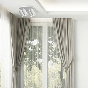 Spot LED RGBW TURYN, dimerizabil, pentru baie, 4x GU10/6,5W/230V, IP44, alb