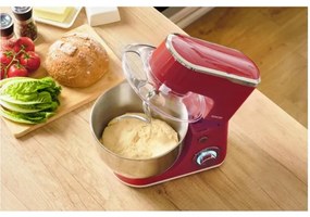 Sencor - Robot de bucătărie cu bol din inox 1300W/230V roșu