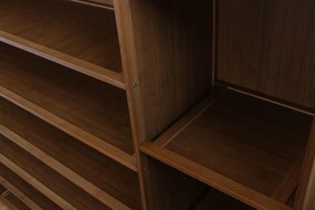 Pantofar din bambus, 10 rafturi, 130*119*28 cm, D184