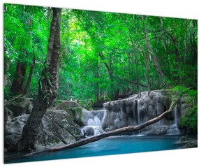 Tablou - Cascada Erawan, Kanchanaburi, Thailanda (90x60 cm)