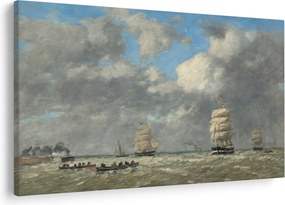 Tablou - Eugène Boudin, Le Havre, reproducere (90x60 cm)