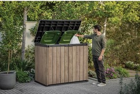 Cutie de depozitare pentru grădină maro din plastic Deco – Keter