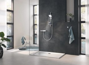 Set de dus Grohe Rainshower 130 SmartActive Cube, 3 jeturi, moon white-  26584LS0