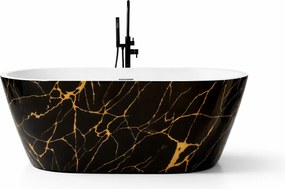 Cada baie freestanding Portofino Negru