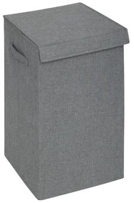 Cos rufe Concret Gri, poliester, 37 x 36.5 x H 60 cm, 74 litri, 2 compartimente