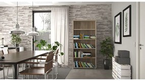 Bibliotecă modulară cu aspect de lemn de stejar 89x189 cm Prima – Tvilum