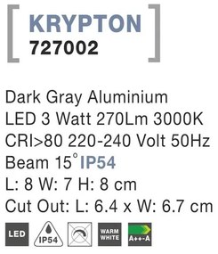 Spot LED ambiental de exterior IP54 KRYPTON NVL-727002