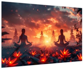 Tablou - Yoga în natură (90x60 cm)