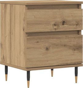 vidaXL Noptieră, stejar artizanal, 40x35x50 cm, lemn prelucrat