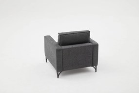 Fotoliu Berlin - Anthracite, Black