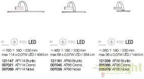 Aplica de perete LED BOW AP114 CROMO 007021