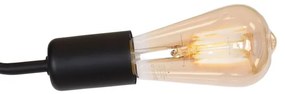 Lustră aplicată BRENDA 3xE27/60W/230V neagră