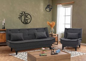 Set canapea fotoliu Syrma S (antracit). 1087979