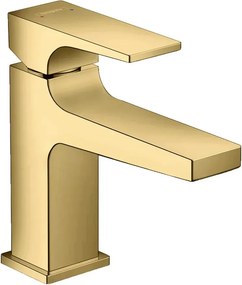 Baterie lavoar Hansgrohe Metropol 100 cu ventil Push-Open auriu lucios