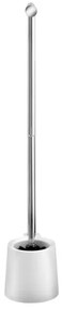 WENKO 22989100 - Perie WC AVOLA 13x70 cm inox/alb/argintiu