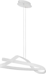 Lustra suspendata LED CCT OLIA aluminiu alb