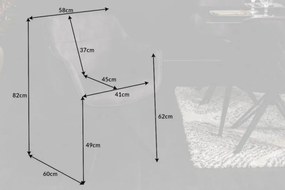 Set 2 scaune moderne pivotante Euphoria gri inchis